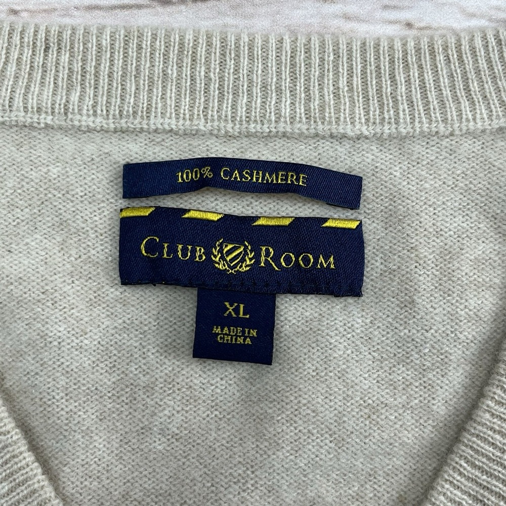 Club Room Men's Crewneck Sweater in Light Beige - Picture 3 of 6